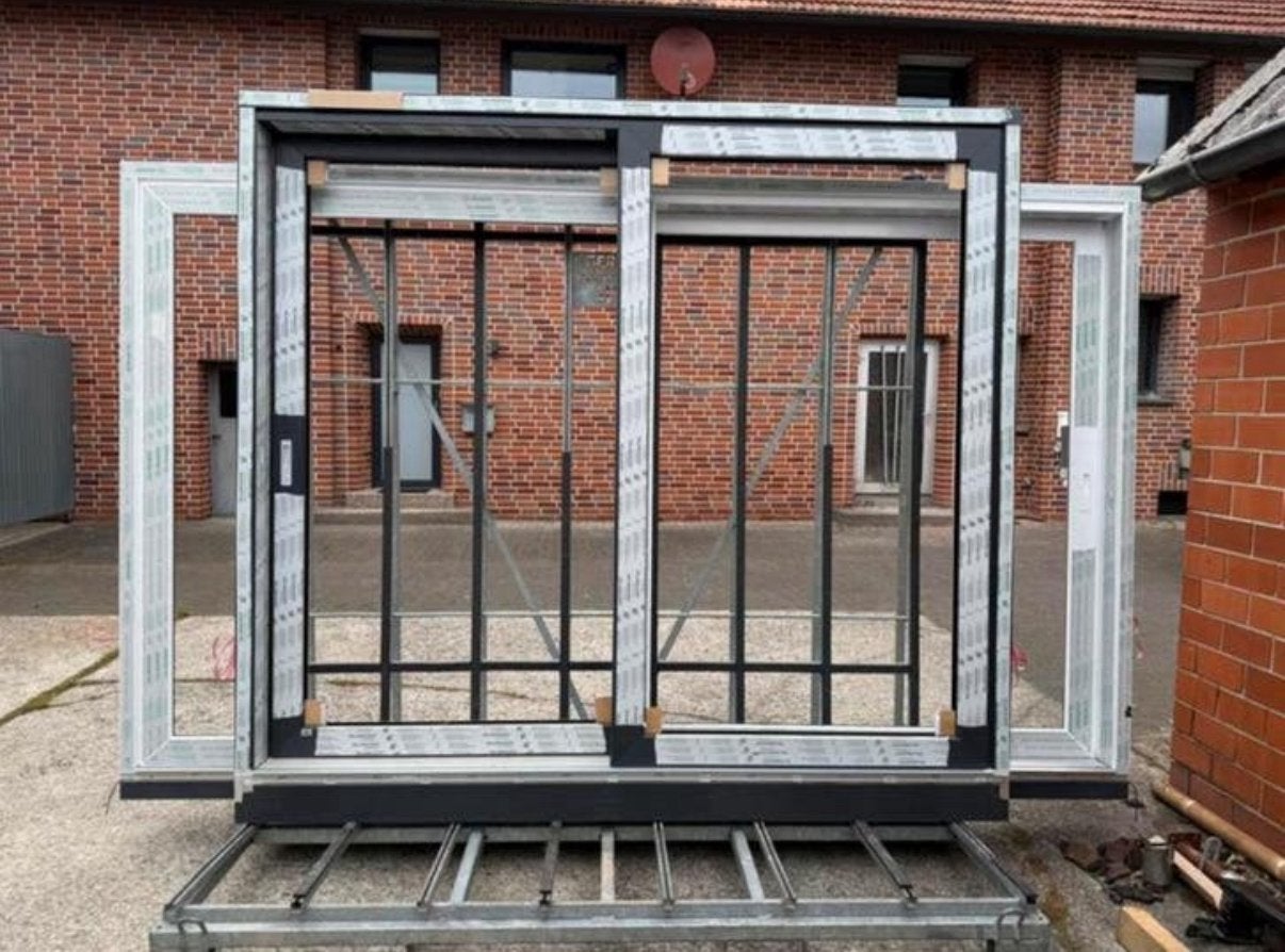 NIEUWE hefschuifpui | antraciet | wit | kunststof |, Kunststof, 225 cm of meer, Nieuw, Ophalen of Verzenden