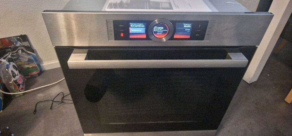 Super Bosch inbouw oven combi magnetron model HMG636NS1, Ophalen, Gebruikt, Bosch, Oven met grill