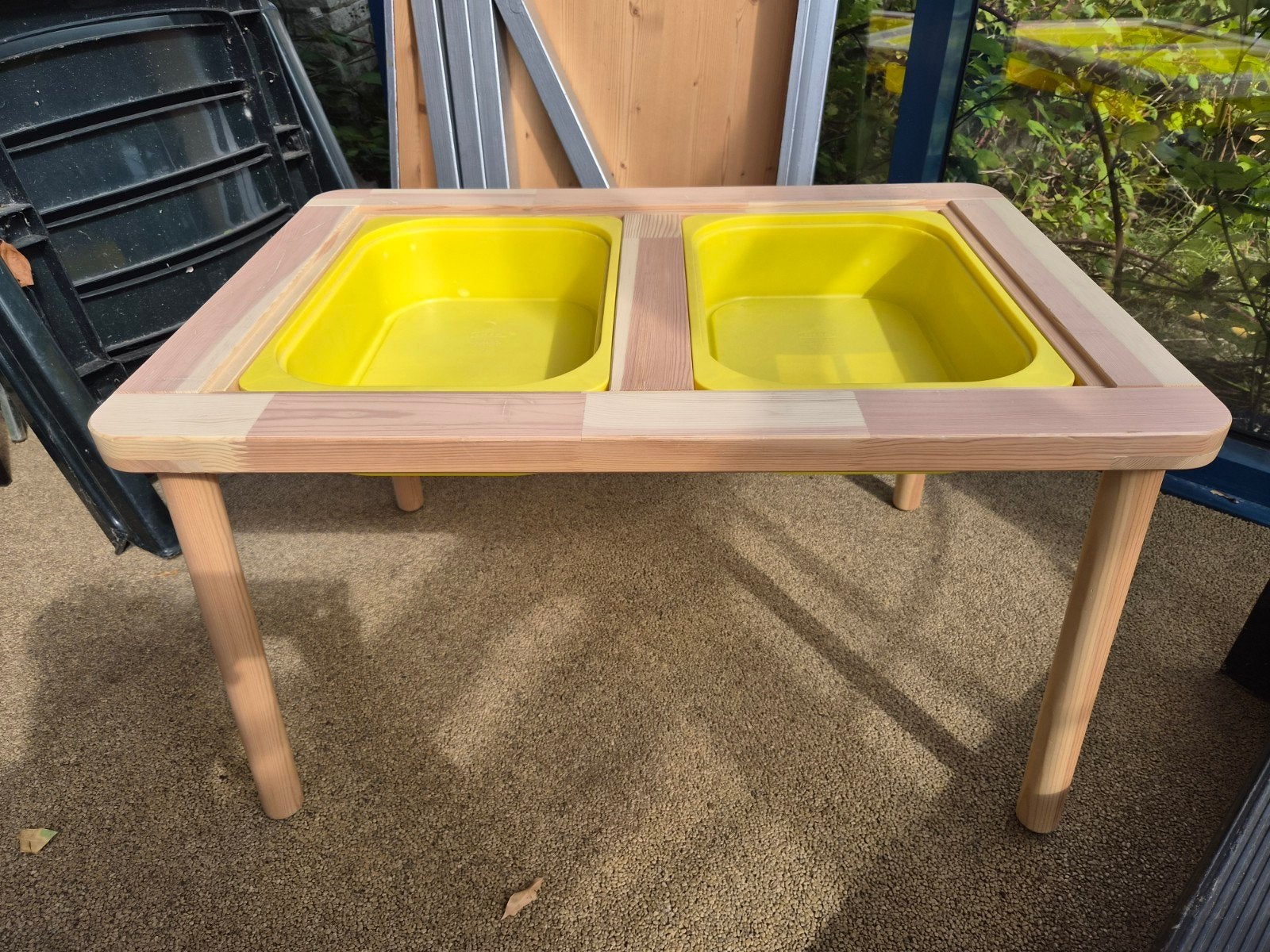 IKEA FLISAT kindertafel met bakken (zonder deksels), Ophalen, Gebruikt