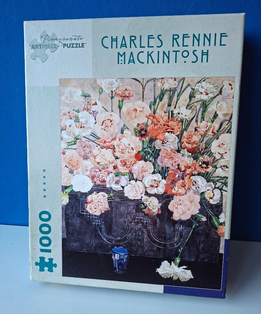Puzzel kunstwerk Charles Rennie Mackintosh, Ophalen of Verzenden, 500 t/m 1500 stukjes, Gebruikt, Legpuzzel