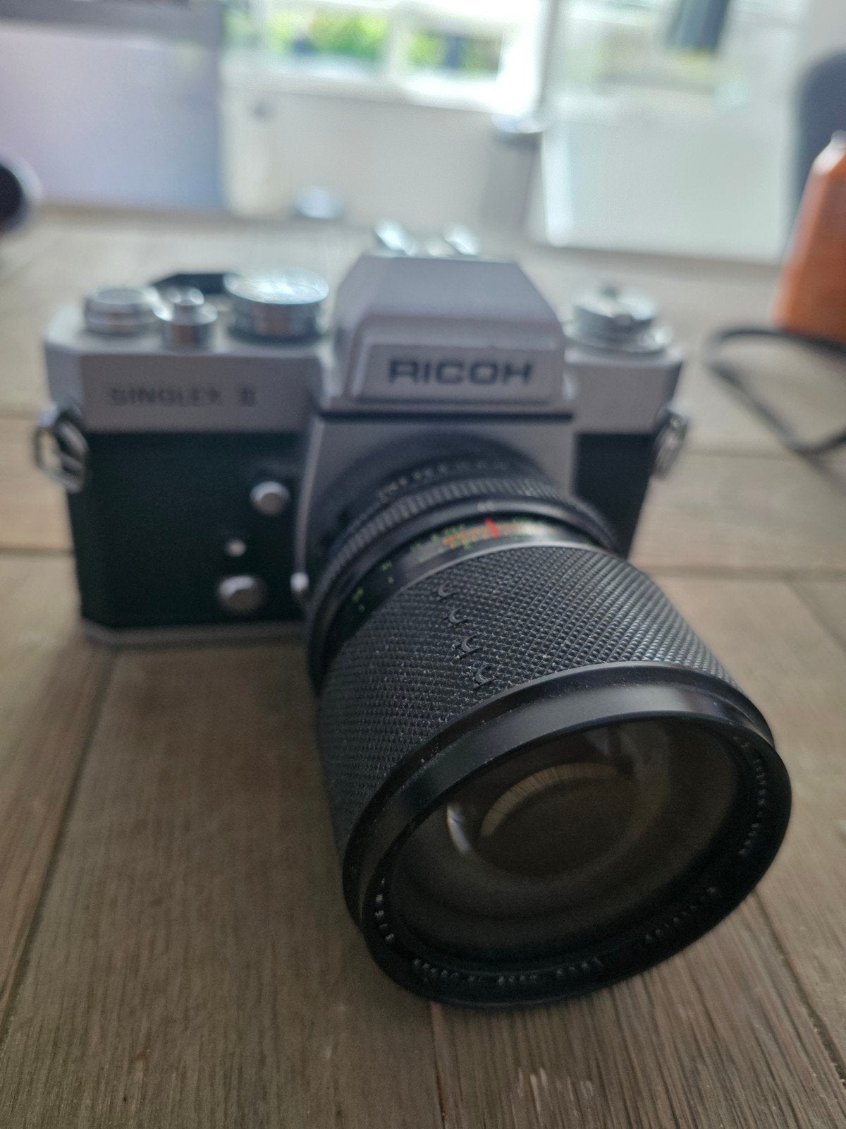 Ricoh Singlex II Spiegelreflexcamera met lens, Ophalen of Verzenden, Gebruikt, Spiegelreflex, Overige Merken