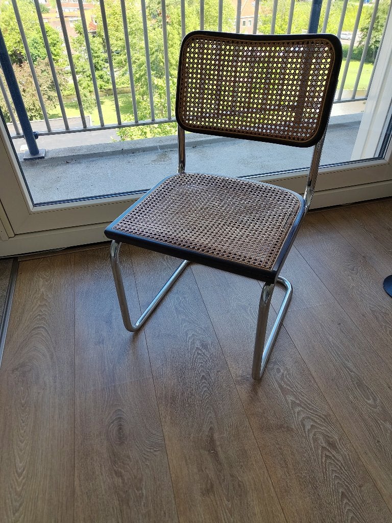 Thonet buisframe stoel, Huis en Inrichting, Ophalen, Gebruikt, Twee, Bruin