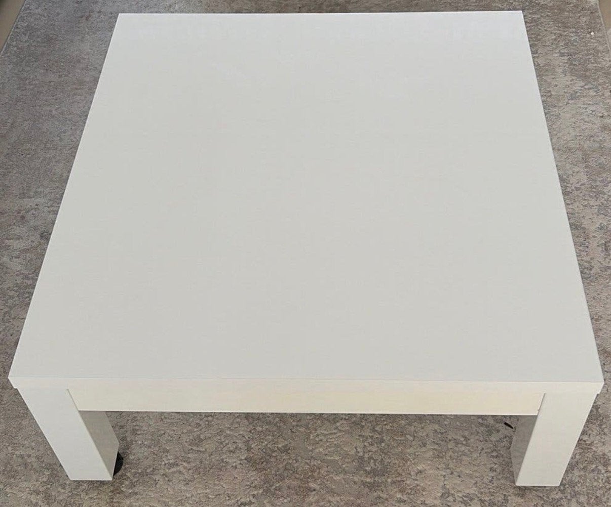 Salontafel hoogglans wit vierkant, Huis en Inrichting, Ophalen, Zo goed als nieuw, Vierkant, 50 tot 100 cm