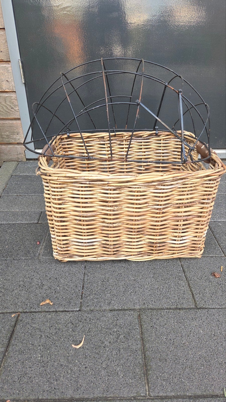 fietsmand rotan hondenfietsmand fietsmand met korf, Ophalen of Verzenden, Gebruikt, Fietsmand