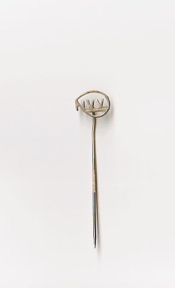 oud speldje NVV Nederl Verbond van Vakverenigingen, Verzamelen, Ophalen of Verzenden, Gebruikt, Overige onderwerpen, Speldje of Pin
