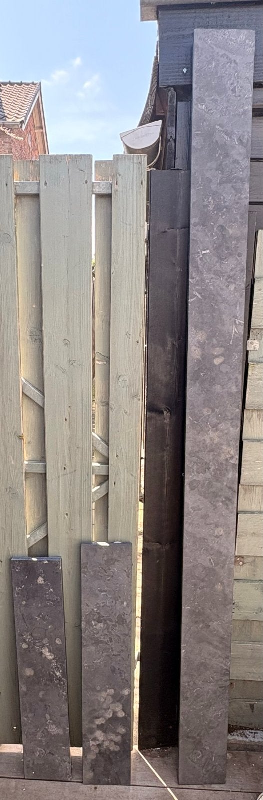 3 natuurstenen platen - diverse afmetingen, Tuin en Terras, Ophalen, Gebruikt, Overige typen, Natuursteen
