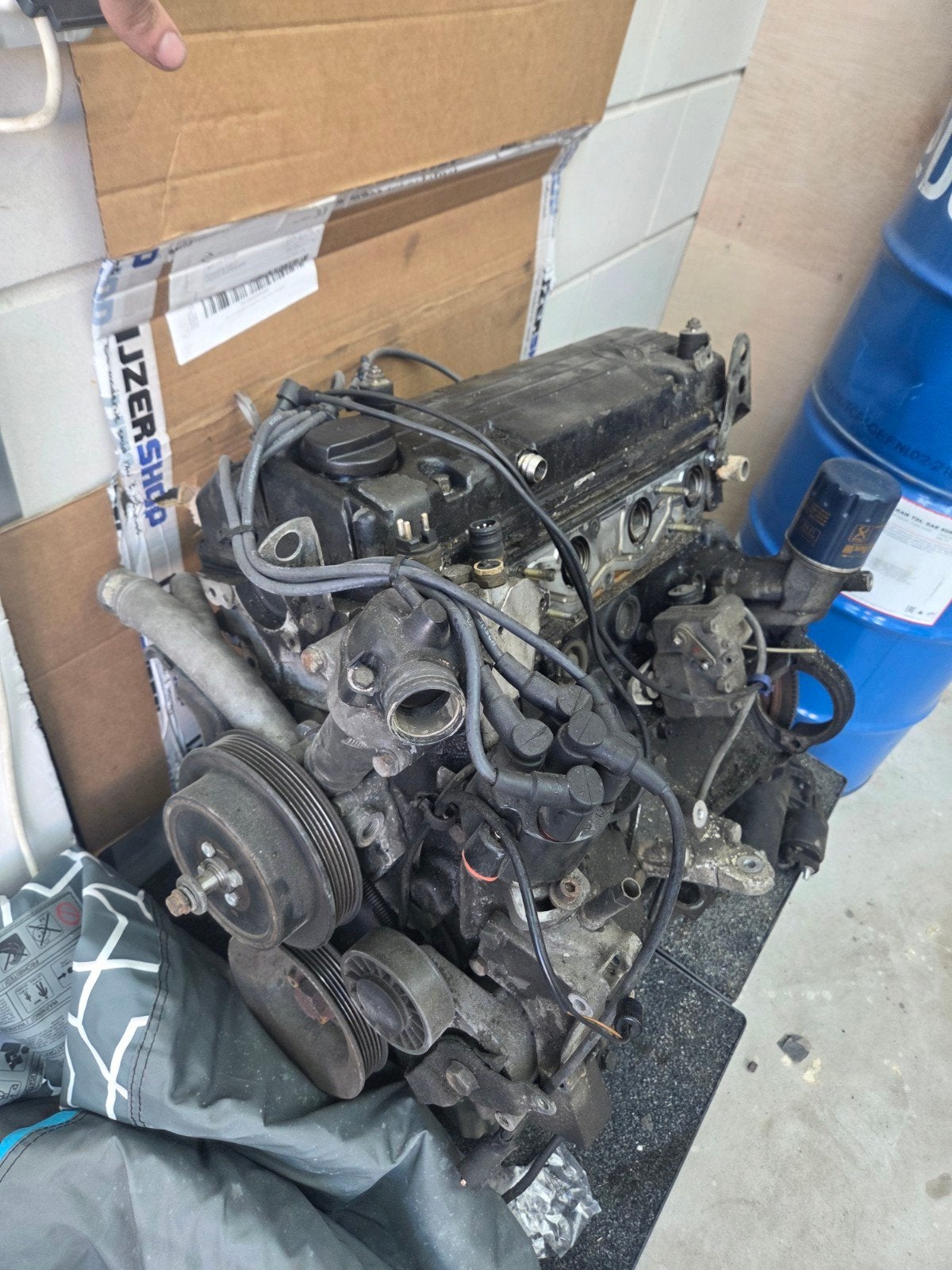 Mercedes m102.910 motorblok, Ophalen, Gebruikt, Mercedes-Benz