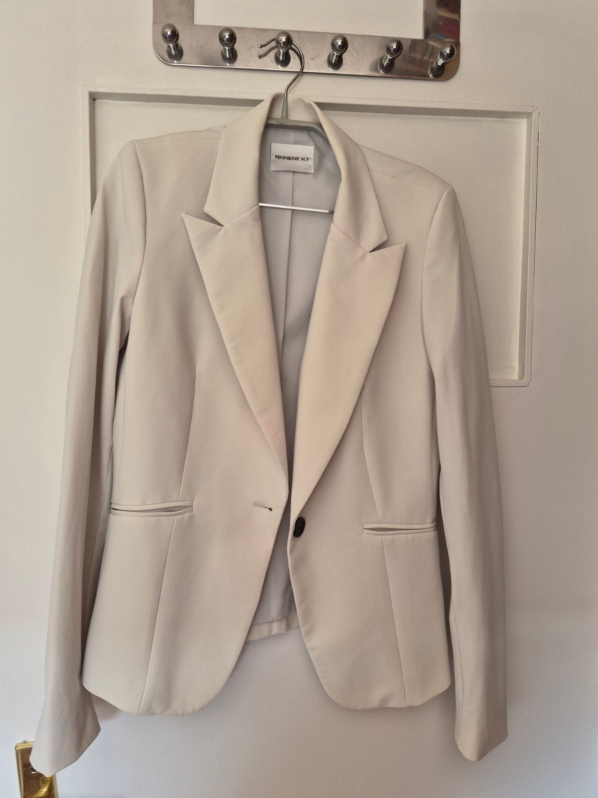 Penn & Ink travel blazer gebroken wit, maat M, Penn & Ink, Verzenden