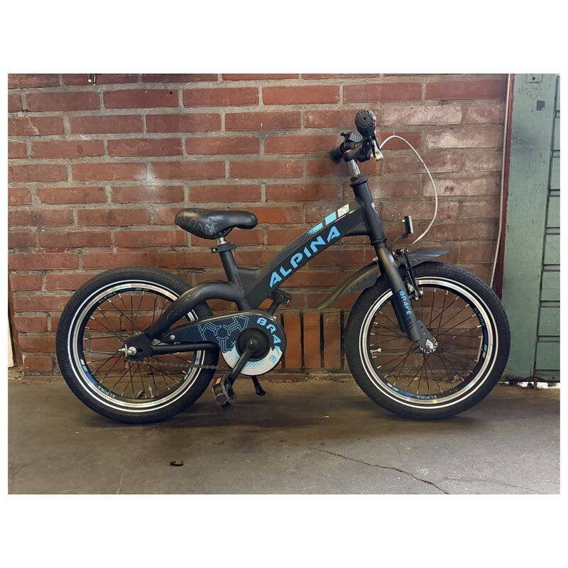 stevige 16" Alpina Brave jongensfiets!, Fietsen en Brommers, Ophalen, Gebruikt, Terugtraprem, 16 inch