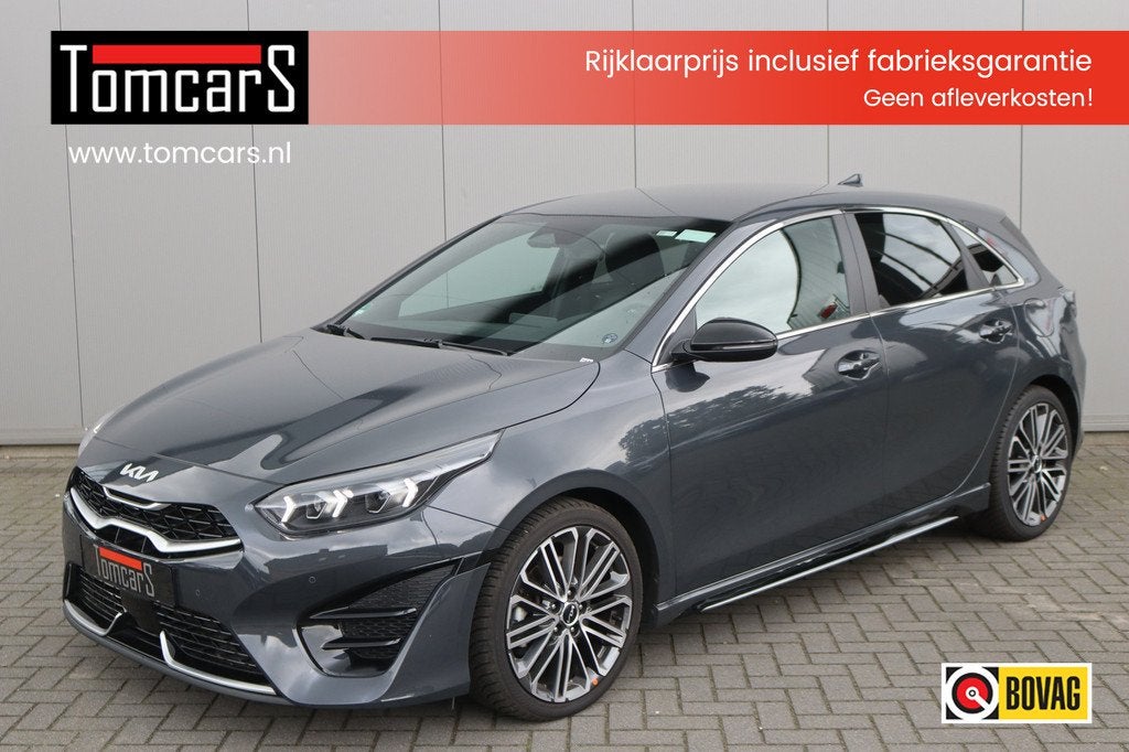 Kia Ceed 1.5 T-GDi 140PK Automaat GT-Line 12-2025!/Navigatie, Auto's, 12 maanden, 4 cilinders, Leder en Stof, Bedrijf