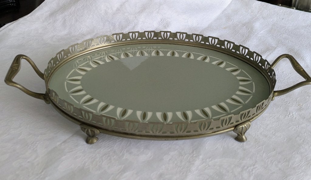 Antiek Art Deco Porseleinen Dienblad 1920/1930, Ophalen