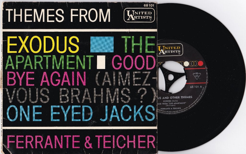 Ferrante & Teicher ‎– Themes From Exodus, Ophalen of Verzenden, Gebruikt, 7 inch