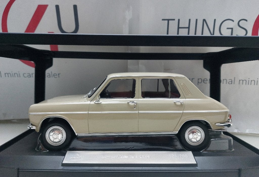 Norev 1:18 Simca 1100 GLS 1968 Antheor Beige nieuw, Ophalen of Verzenden, Nieuw, Auto, Norev