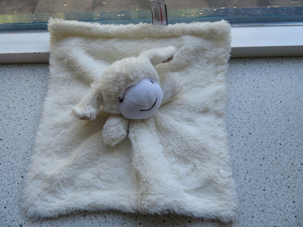Knuffeldoek schaap zware kwaliteit meet ca 34 cm bij 32 cm, Overige typen, Ophalen of Verzenden, Zo goed als nieuw, Wasbaar