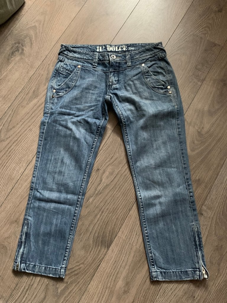 IL Dolce dames spijker broek(nr.1 D9), Kleding | Dames, Ophalen of Verzenden, Gedragen, Blauw, W28 - W29 (confectie 36)