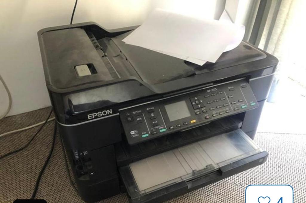 Epson WF-7525 All-in-One Printer - Gebruikt, Ophalen, Gebruikt, Faxen, Inkjetprinter