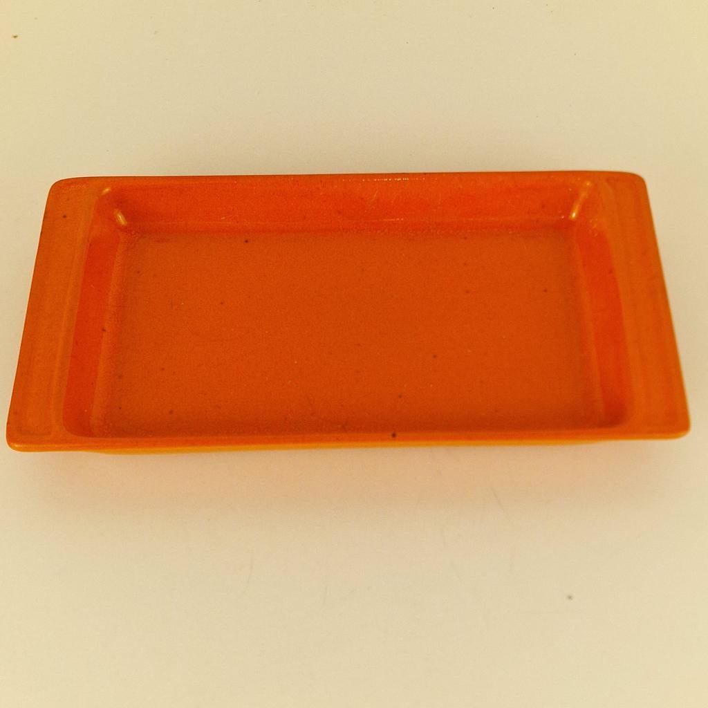 Grote Retro Vintage Jasba West Germany Schaal Oranje, Verzamelen, Retro, Ophalen of Verzenden