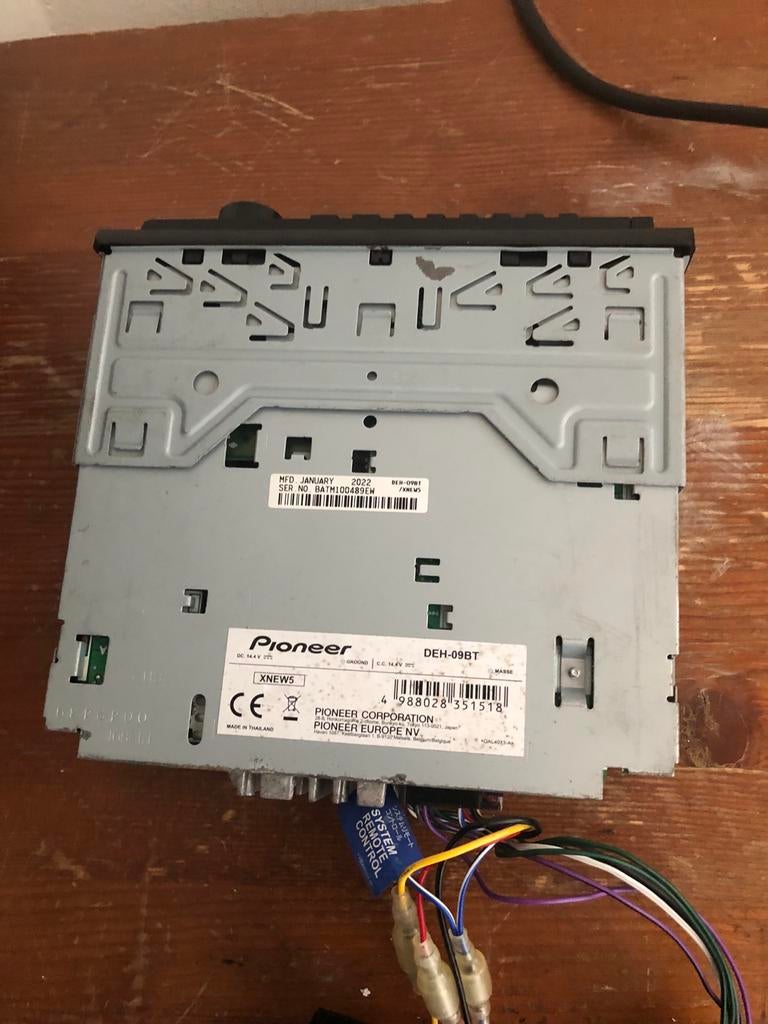 Pioneer DEH-09BT Autoradio met Bluetooth, Ophalen, Gebruikt