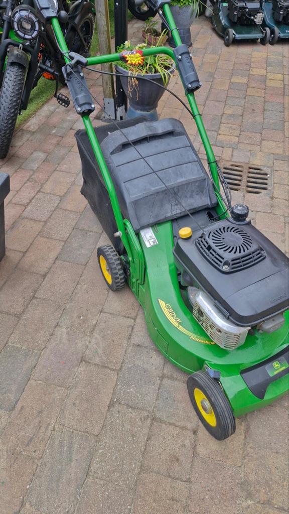 John deere c52vk professionele motormaaier., Tuin en Terras, Grasmaaiers, 50 cm of meer, Ophalen