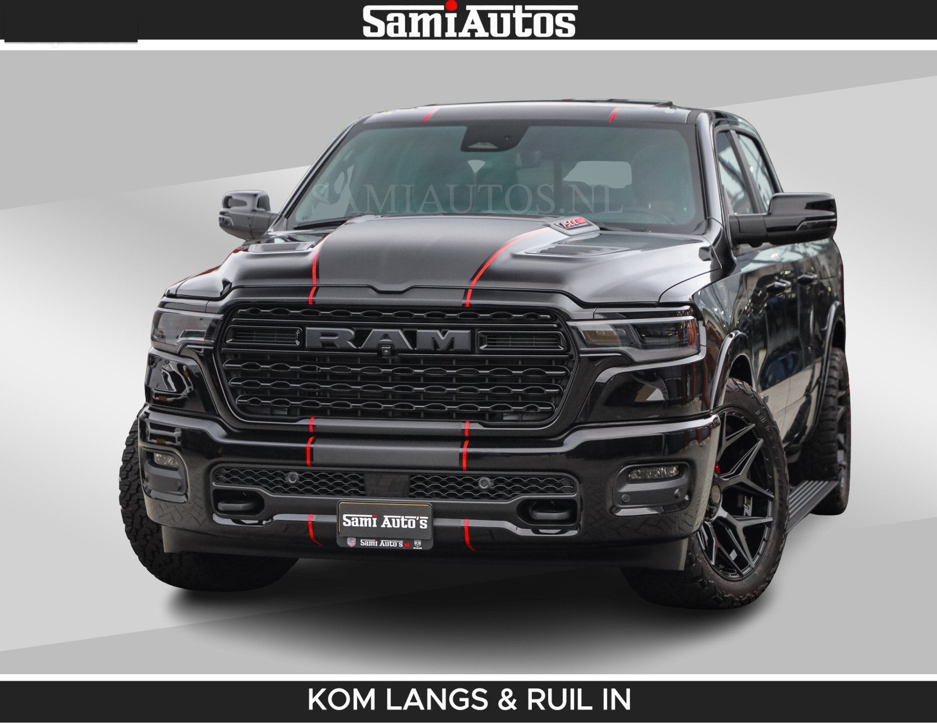 Dodge Ram Limited 540 PK | De Meest Luxe en Volle Pick-Up in, Automaat, Met garantie (alle), Zwart, Leder