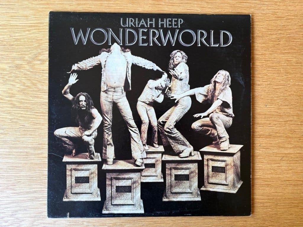 Uriah Heep Wonderworld vinyl, Ophalen of Verzenden, Gebruikt