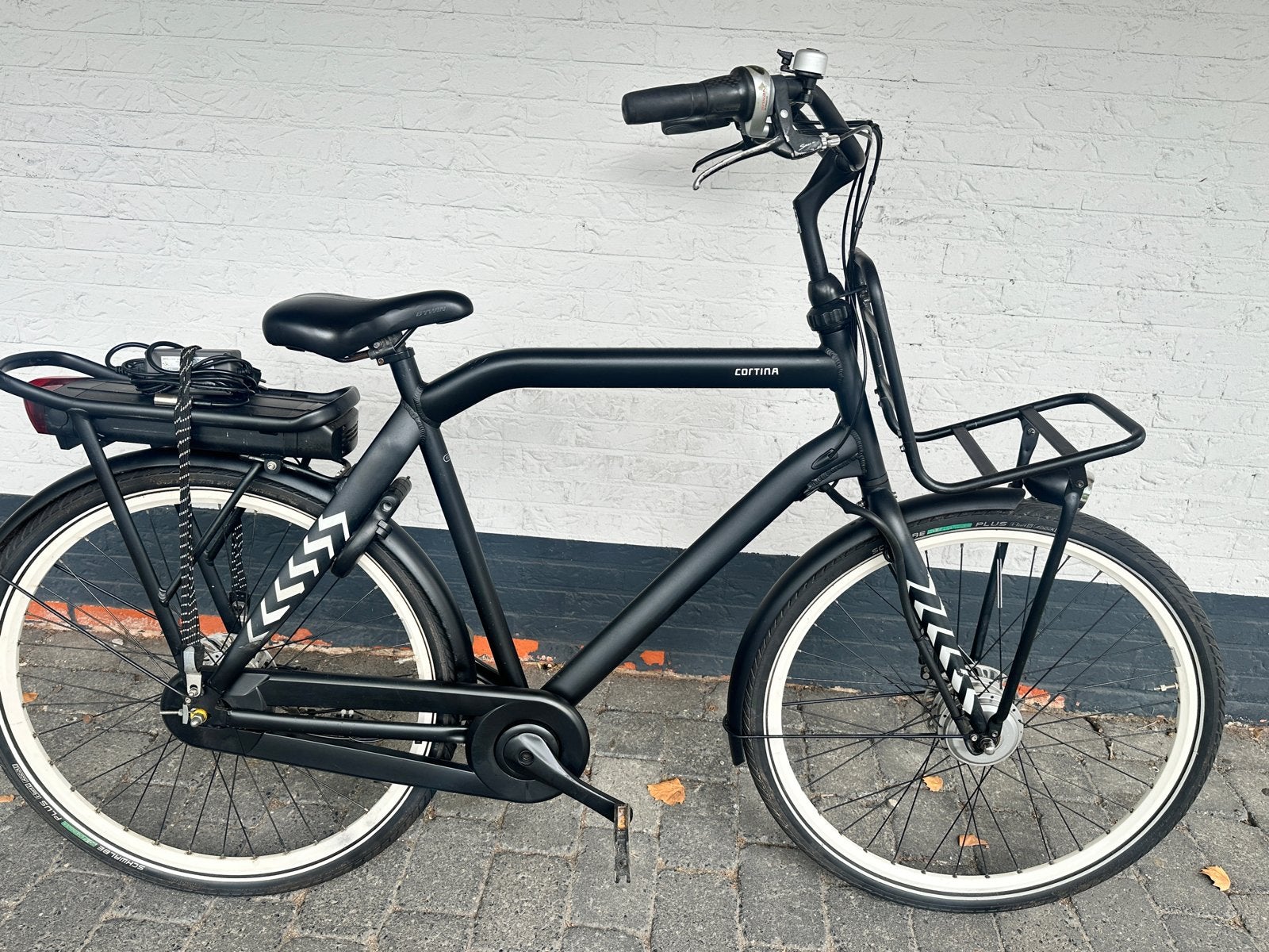Cortina E-U4 Transport elektrische fiets - Mat Zwart, Gebruikt, Ophalen of Verzenden, Cortina, 59 cm of meer