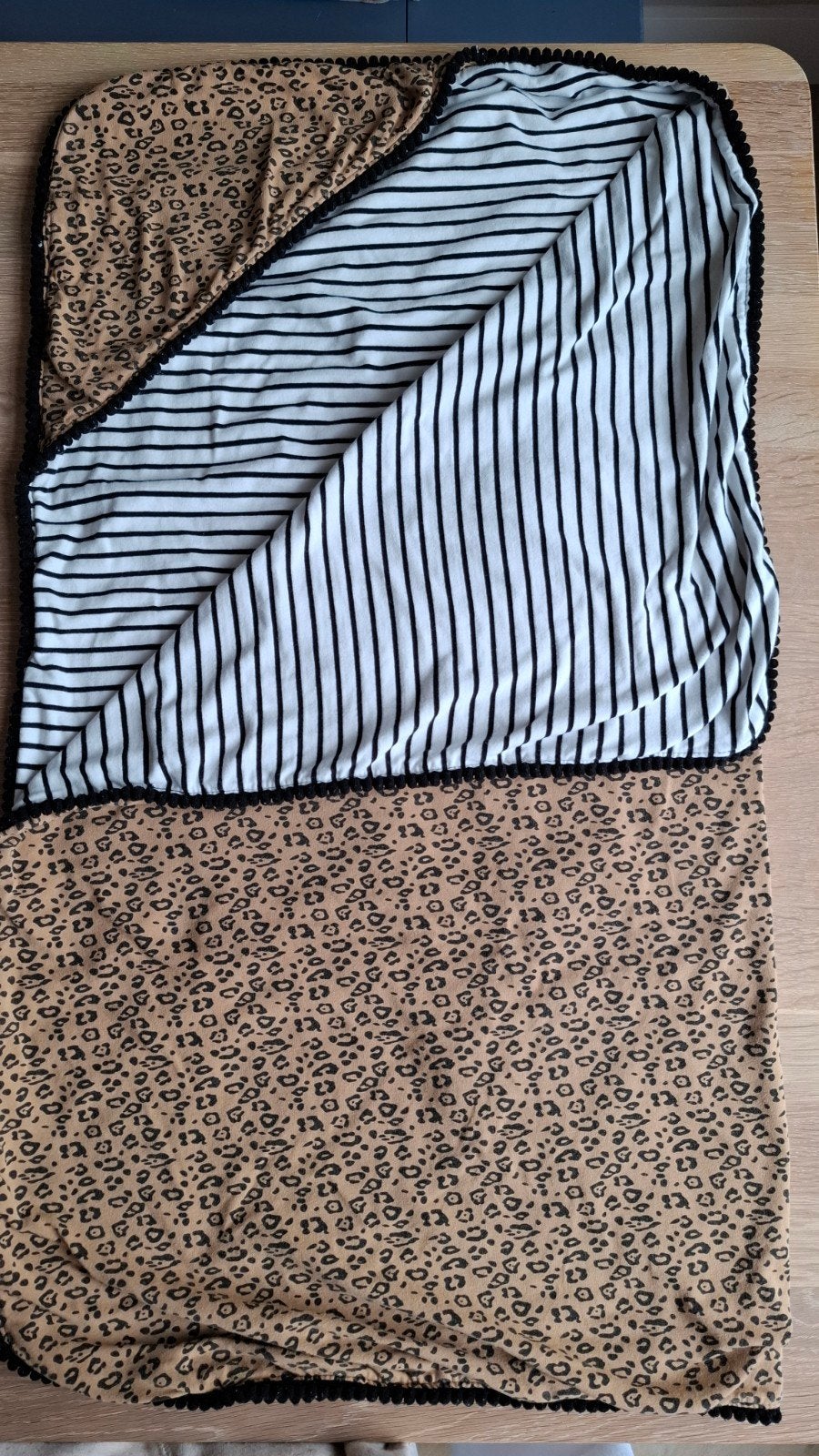 Omslagdoek Petit Filippe - Panterprint & Streepjes, Overige merken, Jongetje of Meisje, Ophalen of Verzenden, Zo goed als nieuw
