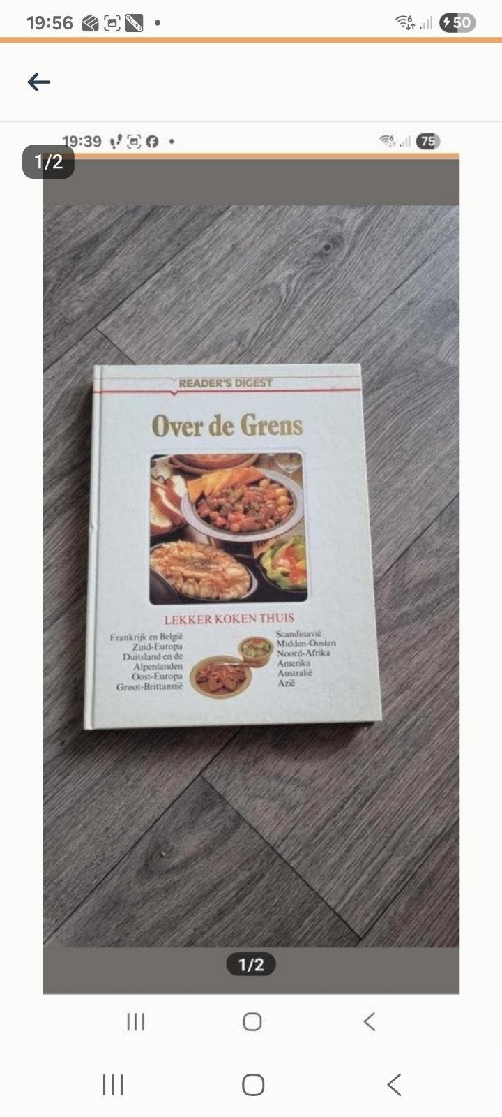 Kookboek "Over de Grens" - Reader's Digest, Boeken, Kookboeken, Gelezen, Overige typen, Reader's Digest, Ophalen of Verzenden
