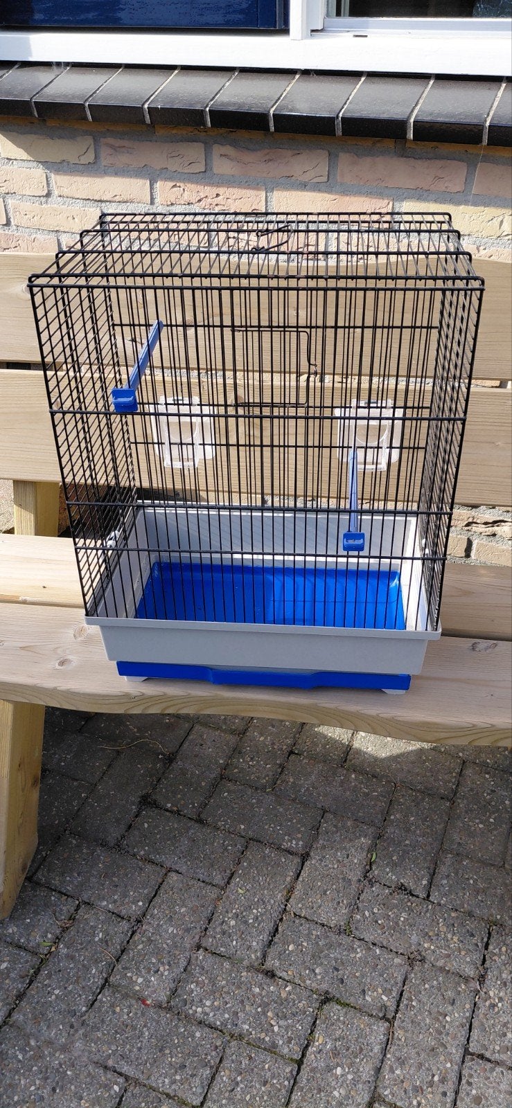 VOGELKOOI. NETTE  STAAT, Ophalen, Zo goed als nieuw, Metaal, Vogelkooi
