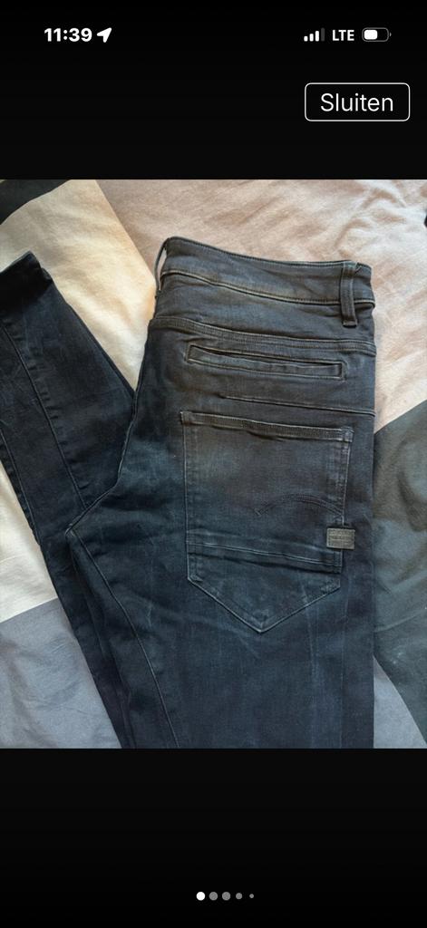 G-Star D-STAQ 3D slim maat 32/38 donkerblauw, Ophalen of Verzenden, Zo goed als nieuw, Blauw, W32 (confectie 46) of kleiner
