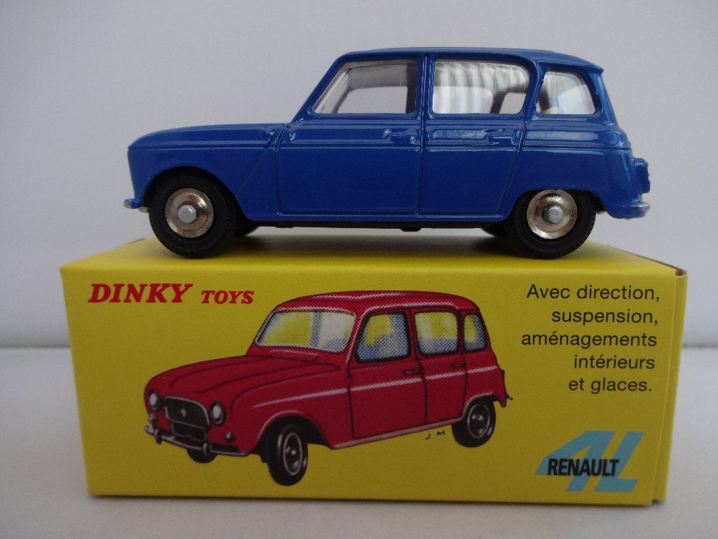 Renault 4L donker blauw nr: 518 van Dinky Toys 1:43, Ophalen of Verzenden, Nieuw, Auto, Dinky Toys