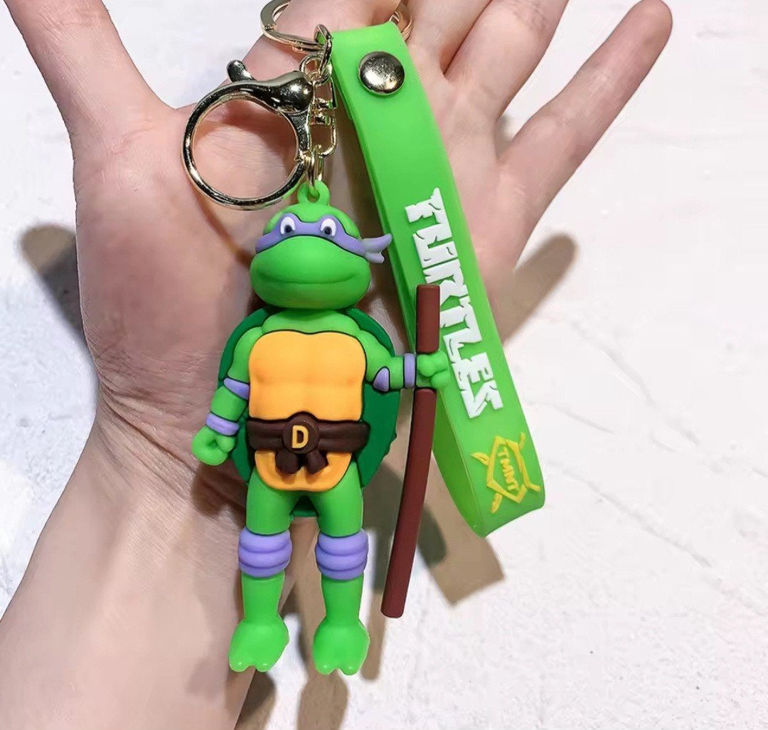 Nieuwe Teenage Mutant Ninja Turtles Donatello sleutelhanger, Ophalen, Nieuw, Knuffel of Figuurtje