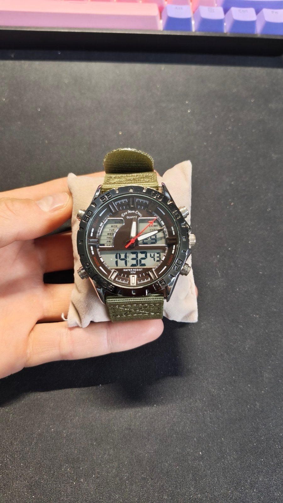 Eve Mon Crois Horloge - Prima Staat, Overige merken, Gebruikt, Staal, Polshorloge