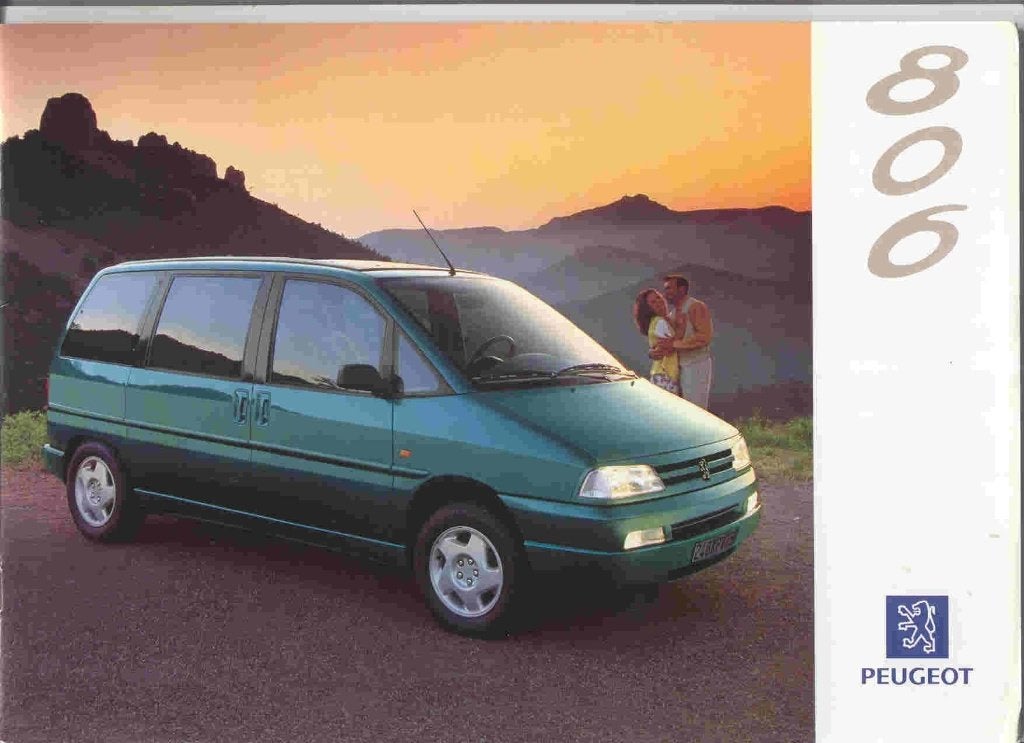 Peugeot 806 (1994) met 4 bijlagen, Ophalen of Verzenden, Nieuw, Peugeot