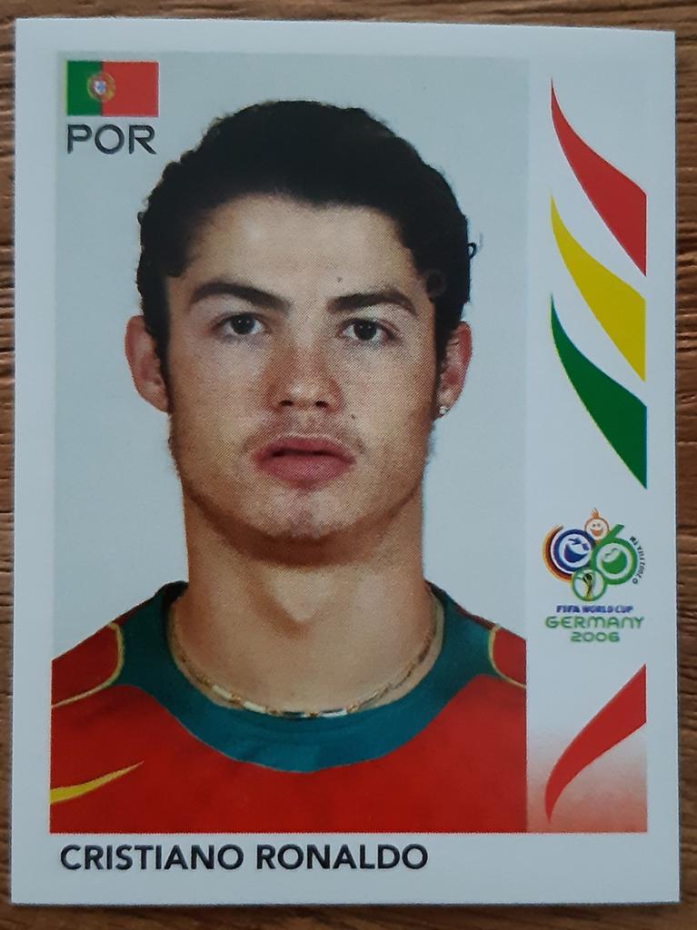 Panini Ronaldo Portugal Rookie WK 2006 Duitsland, Hobby en Vrije tijd, Stickers en Plaatjes, Ophalen of Verzenden, Zo goed als nieuw