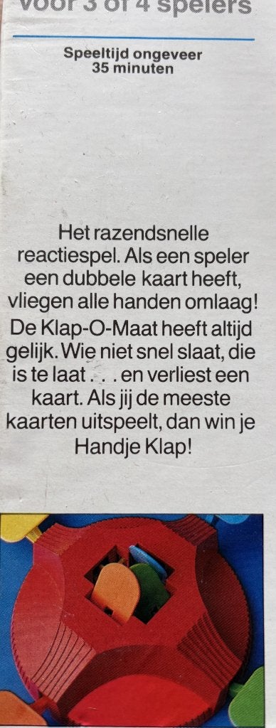 Handje Klap Test je reactie en geheugen, MB, Ophalen of Verzenden, Zo goed als nieuw, Een of twee spelers
