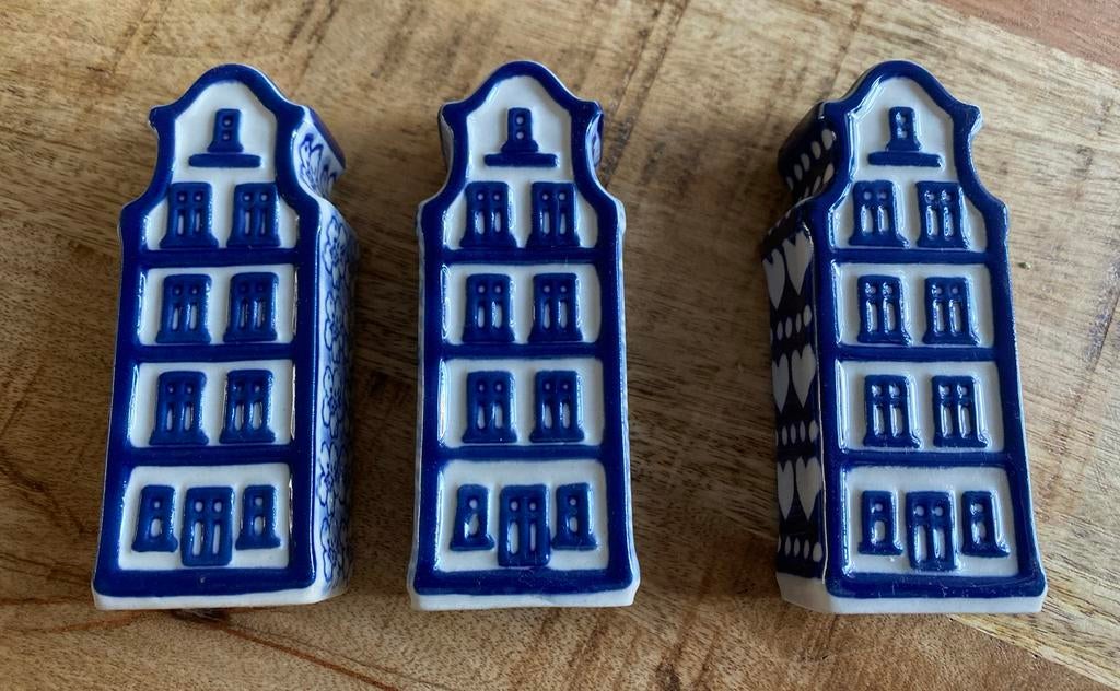 Bunzlau Castle Gevelhuisjes - Set van 3, Antiek en Kunst, Ophalen of Verzenden