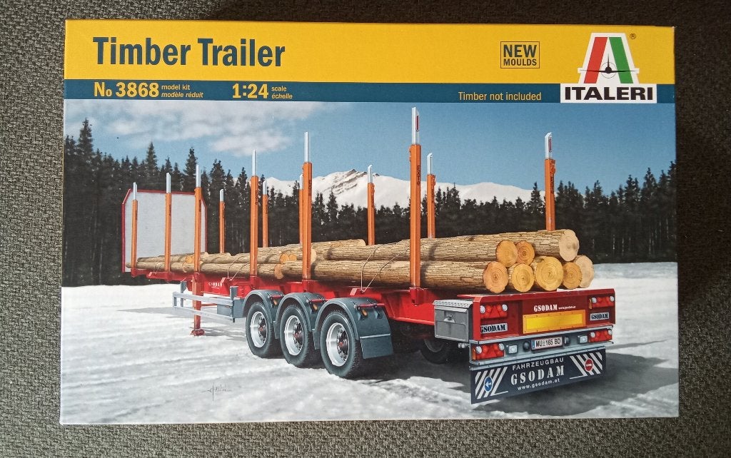 Italeri trailer, Hobby en Vrije tijd, Italeri, Groter dan 1:32, Ophalen of Verzenden, Zo goed als nieuw