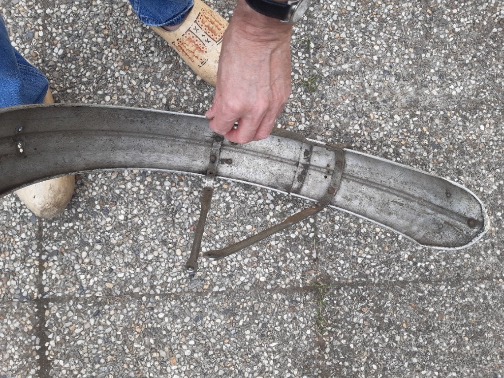 Engels acherspatbord aluminium stijfframe, Motoren, Onderdelen | Oldtimers, Ophalen, Gebruikt