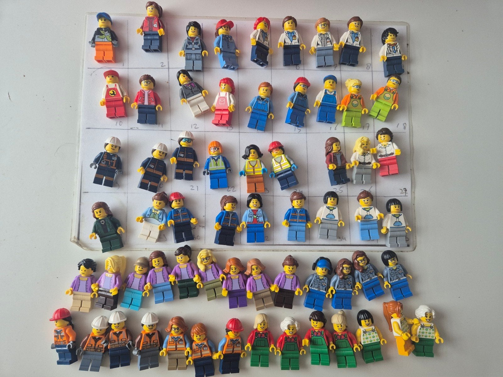 lego cv4 city vrouw wetenschapper constructie boerin poppetj, Ophalen of Verzenden