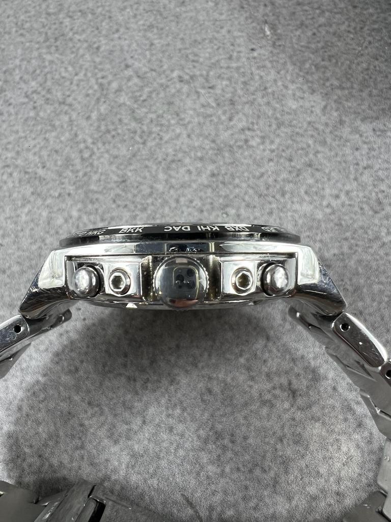 Seiko V195 662546 | Chronograaf solar | in doos | 376509, Sieraden, Tassen en Uiterlijk, Horloges | Heren, Gebruikt, Staal, Polshorloge