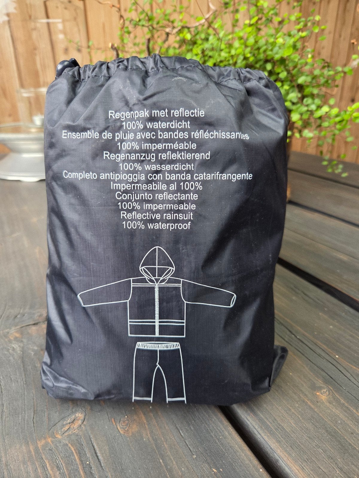 Regenpak met reflectie, Ophalen, Nieuw, Regenpak, Heren