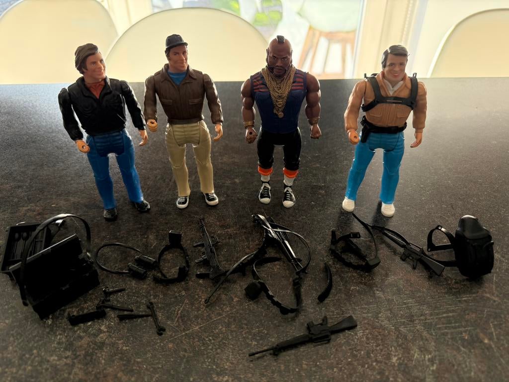 A-team poppetjes jaren ‘80 compleet met accessoires, Verzenden, Zo goed als nieuw