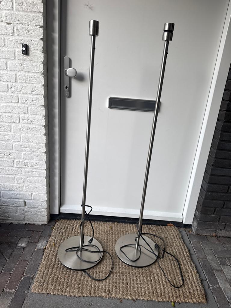 IKEA SKAFTET staande lamp, z.g.a.n., Huis en Inrichting, Ophalen, Zo goed als nieuw, Metaal, 150 tot 200 cm