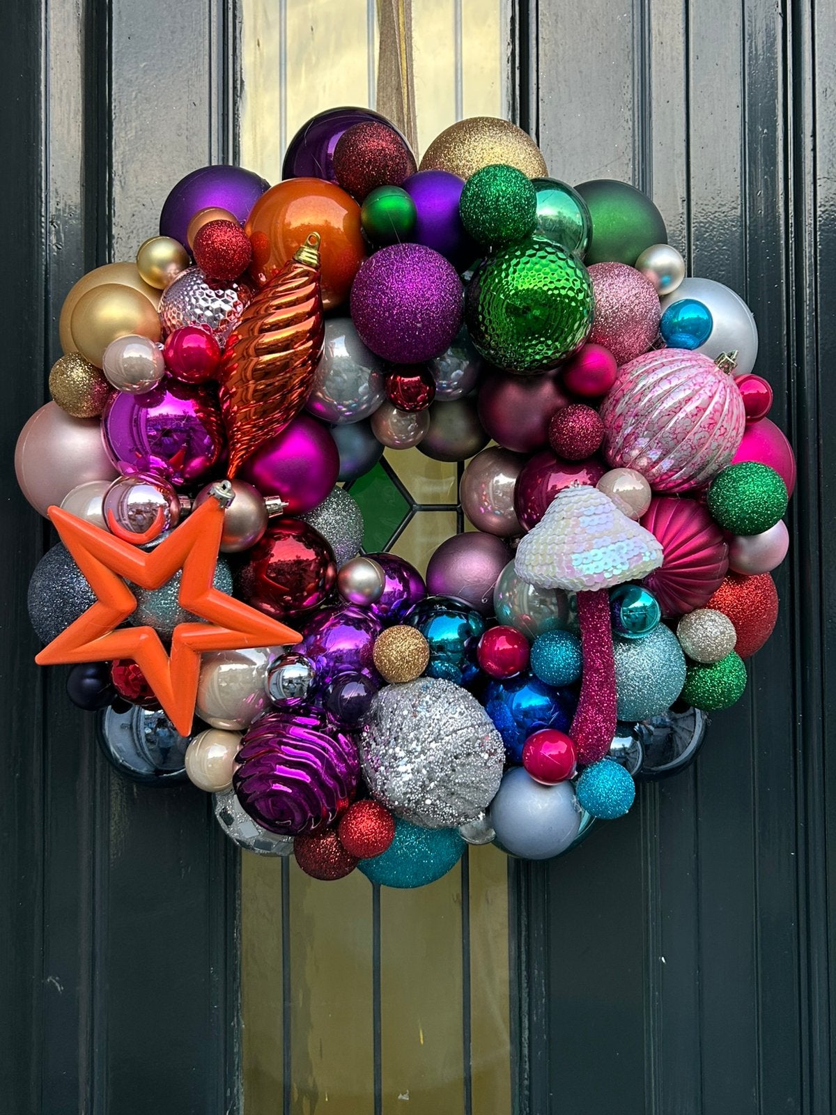 Handgemaakte kerstkrans te koop met led verlichting en timer, Ophalen of Verzenden, Nieuw