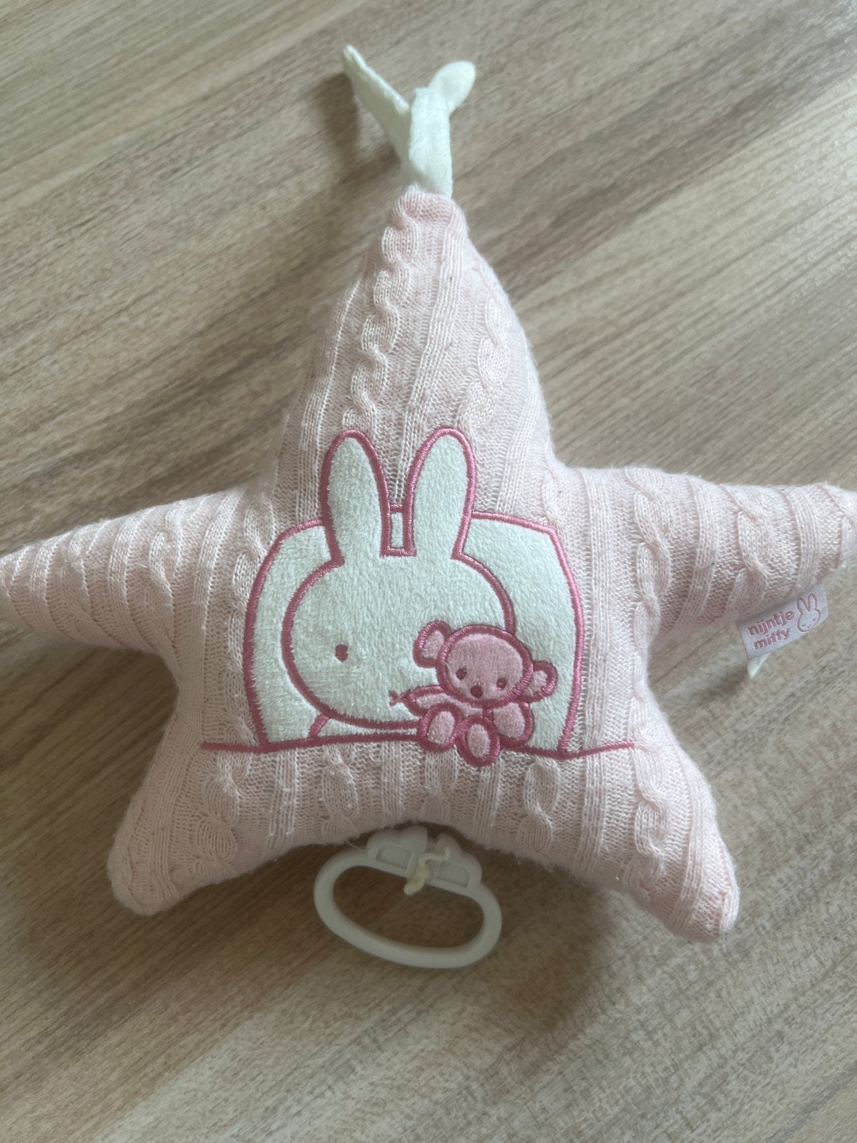 Nijntje Miffy roze ster mobiel/rammelaar, Kinderen en Baby's, Ophalen of Verzenden, Zo goed als nieuw, Mobiel