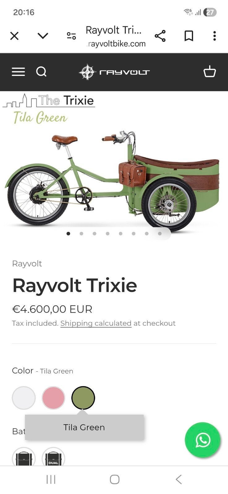 Rayvolt Trixie, Ophalen, Zo goed als nieuw, 1 kind