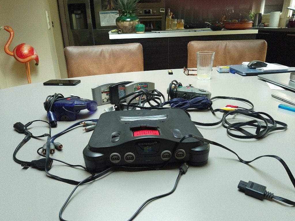 nintendo 64, Spelcomputers en Games, Ophalen of Verzenden, Gebruikt, Met 2 controllers, Met games