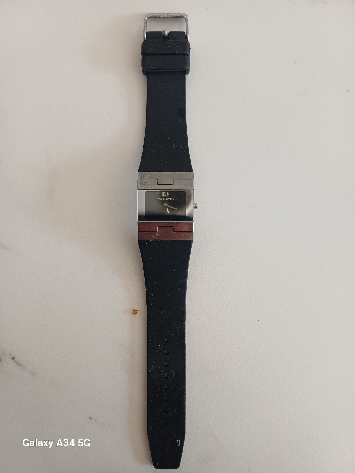 Danish Design Polshorloge - Zwart met zilveren accenten, Ophalen of Verzenden