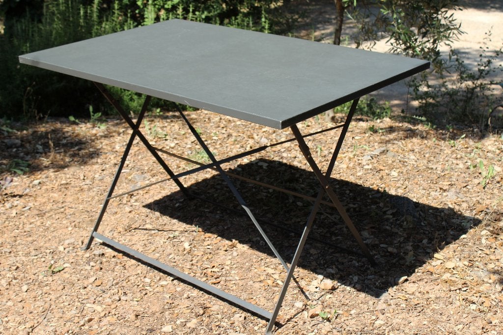 Brocante - Heerlijke hoekige tuintafels!, Ophalen, Gebruikt, Rechthoekig, Metaal